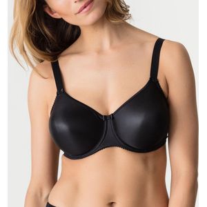 PrimaDonna - Satin Beugel Bh - Zwart - Katoen