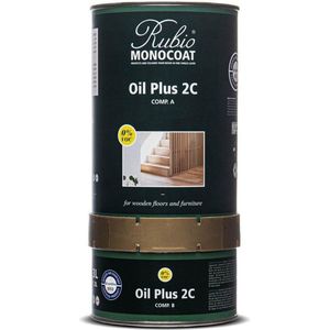 Rubio Monocoat Oil + 2C - comp. A - GOLD / metalen blik 1,3 L Kleur: Black