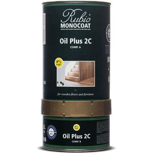 Rubio Monocoat Oil + 2C - comp. A - GOLD / metalen blik 1,3 L Kleur: Gris Belge