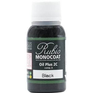 Rubio Monocoat Oil Plus 2C - Ecologische Houtolie in 1 Laag voor Binnenshuis - Black, 20 ml