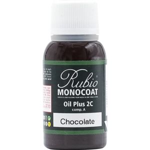 Rubio Monocoat Oil Plus 2C - Ecologische Houtolie in 1 Laag voor Binnenshuis - Chocolate, 20 ml