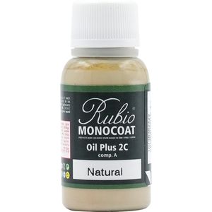 Rubio Monocoat Oil Plus 2C - Ecologische Houtolie in 1 Laag voor Binnenshuis - Natural, 20 ml
