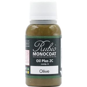 Rubio Monocoat Oil Plus 2C - Ecologische Houtolie in 1 Laag voor Binnenshuis - Olive, 20 ml