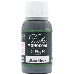 Rubio Monocoat Oil Plus 2C - Ecologische Houtolie in 1 Laag voor Binnenshuis - Slate Grey, 20 ml