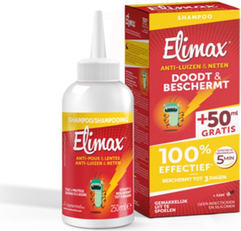 Elimax - 2-in-1 Shampoo Tegen Luizen en Neten - 250ml