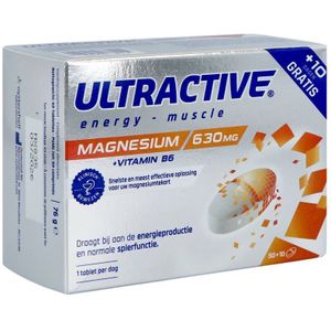 ULTRACTIVE - Magnesium Supplement - Tabletten - Met Vitamine B6