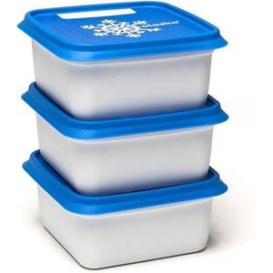 Alaska - Set van 3 Diepvriesdozen - Vaatwas en Magnetronbestendig - 3 x 500 ml