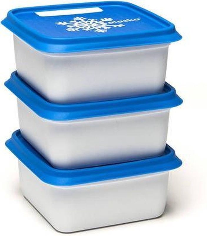 Alaska - Set van 3 Diepvriesdozen - Vaatwas en Magnetronbestendig - 3 x 500 ml