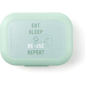 Amuse BIO Snackdoos - Duurzame Snackbox - Compacte Vershouddoos - Gedeeltelijk van Suikerriet - Groen - 250 ml