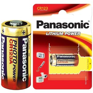 Panasonic Photo Power CR123 Lithium-Batterie - 3V