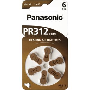 Panasonic - PR-312/6LB - Knoopcellen - 6er Pack