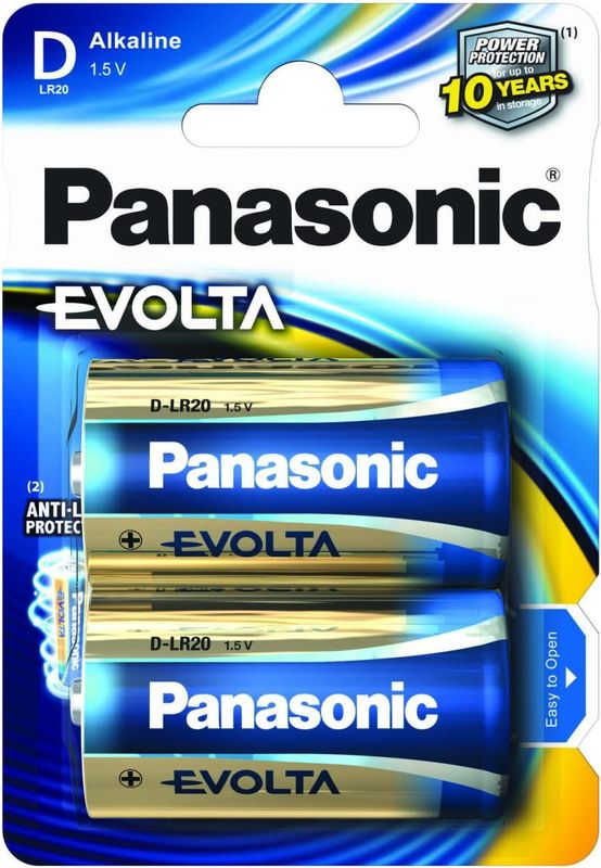 Panasonic - d Mono Evolta Batterie 1,5V 2er Blister