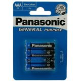 Panasonic - Batterie Plus (4) R3 aaa Micro-Blister