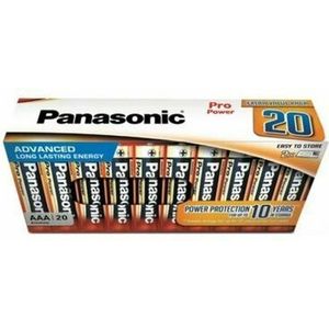 Panasonic AAA LR03PPG batterijen 20 stuks