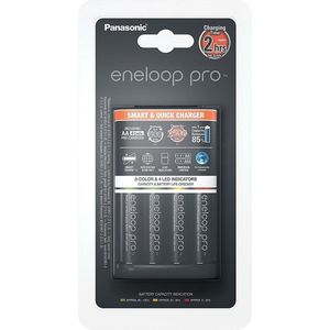 Eneloop pro BQ-CC55 Smart & Quick Charger mit Überladeschutz inkl. 4x aa Akkus