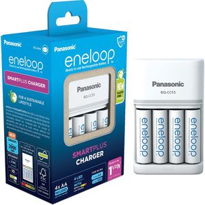 Panasonic Snellader BQ-CC55 + 4x AA Eneloop 2000mAh