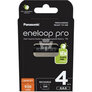 Panasonic - Eneloop Pro Micro - Oplaadbare Batterij - 950 mAh - 4 Stuks