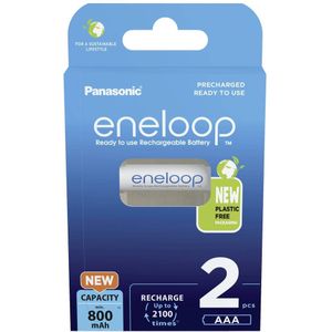PANASONIC eneloop NiMH-Micro Akku, 800mAh, 2 Stück