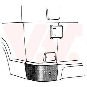 VAN WEZEL Spatbordverbreders MERCEDES-BENZ 3070134 Wielkastranden,Spatbordranden,Zijwand