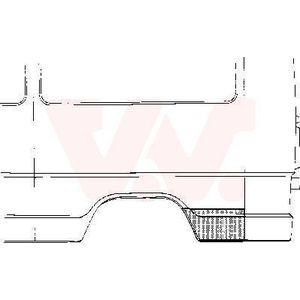 Mercedes-Benz - Plaatwerkdeel - Achterpaneel Links - 3071144