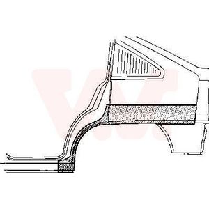 VAN WEZEL Spatbordverbreders OPEL 3730147 Wielkastranden,Spatbordranden,Zijwand