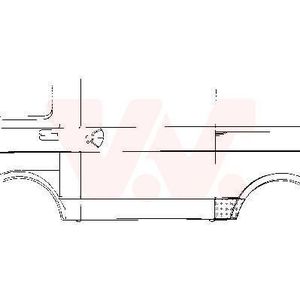 Volkswagen - Paneelplaat - Lt Transp - Plaatwerkdeel - Rechts Achter