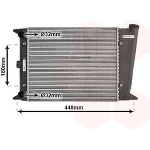VAN WEZEL Radiateur VW 58002001 171121253E,171121253S