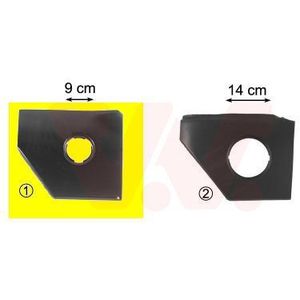 Ford - Plaatwerkdeel Benzinedopplaat - Reparatiepaneel - Achteras - Bouwjaar 1989-1997