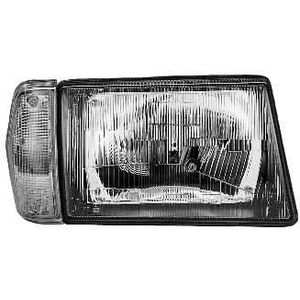 VanWezel - 1762942M - Voorlicht - Wit - Met Richtingaanwijzer - Voor Lancia Delta / Prisma tot 08/1993