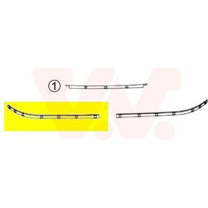 Bmw - Bumperlijst - Chroom - Rechts Voor - 0639486