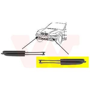 BMW 3 serie E46, 1998 - 2002 - voorbumpergrille, links