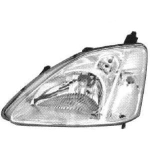 VanWezel - 2548964 - Koplamp - Voorzijde - Transparant - Voor Honda Civic