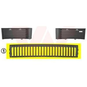 Skoda Fabia, 2000 - 2007 - voorbumpergrille, midden, - 11/2004
