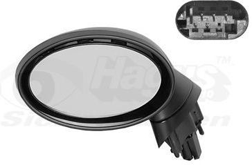 VAN WEZEL Buitenspiegel MINI 0502807 51167030715,51167058059,51167058075 Zijspiegel,Spiegel,Achteruitkijkspiegel,Autospiegel,Dodehoekspiegel