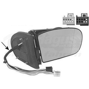 VanWezel 3032856 - Buitenspiegel Rechts - Voor Mercedes C w203 - 2000 tot 2007