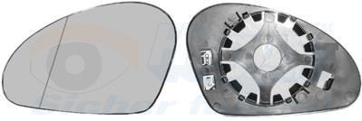 VAN WEZEL Spiegelglas SEAT 4917837 6L1857521A Dodehoekspiegel,Spiegelglas, buitenspiegel