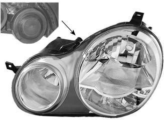 VanWezel - 5827963 - Voorlicht met Clignotant - Transparant - Compatibel met Volkswagen Polo