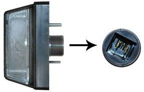 VanWezel 1650939 - Verlichting Nummerplaat Links - Voor Citroen Jumper 2002 tot 2006