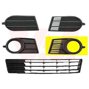 Suzuki Swift, 2005 - 2010 - voorbumper grille, met mistlampgat, links, - 2007