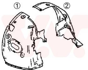 VAN WEZEL Wielkast RENAULT 4327435 8200073428 Bekleding, wielkast
