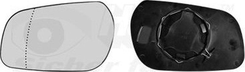 VanWezel - 0955831 - Achteruitkijkspiegel - Chrome - Asferisch - Niet verwarmd