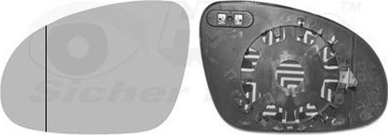 Volkswagen - Hagus 5895837 - Spiegelglas - Links - Verwarmd - Asferisch