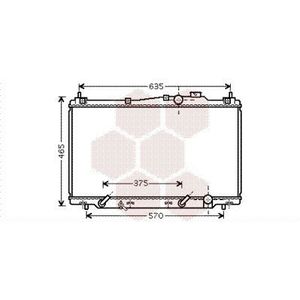 Radiateur Stream 17i At +/Zonder Airco 01-05 Honda Ir 25002205