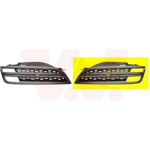 VanWezel 3329511 - Grille Calandre Links - Voor Nissan Micra K12 - 02/2003 tot 2011
