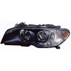 VanWezel 0653963 - Voorlicht - Zwart - Geschikt voor BMW 3 E46 Cabrio 2003-2006
