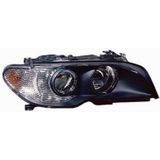 VanWezel - 0653964 - Voorlicht - Zwart - Voor BMW 3 E46 Cabrio 2003 tot 2006