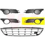 VanWezel 3750593 - Grille - Voorzijde - Links - Compatibel met Opel Corsa D - 11/2006 tot 12/2010
