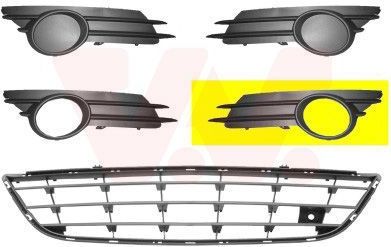 VanWezel 3750593 - Grille - Voorzijde - Links - Compatibel met Opel Corsa D - 11/2006 tot 12/2010