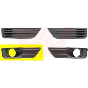 Ford Focus, 2004 - 2008 - voorbumpergrille, met mistlampgat, rechts