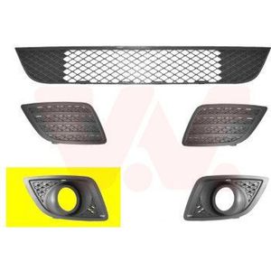Ford Fiesta, 2005 - 2008 - voorbumper grille, met mistlampgat, rechts